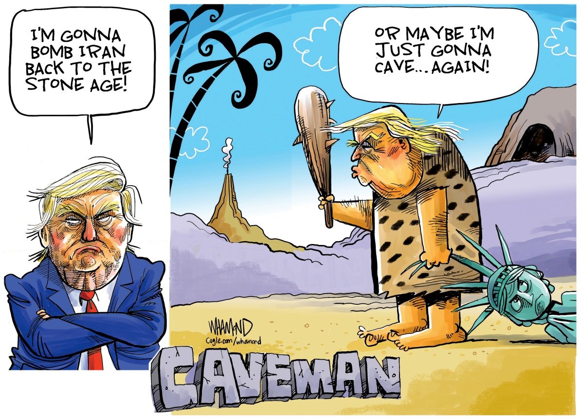 The Art of the Squeal: Trump Chickens Out and Leaves America Holding the Bill